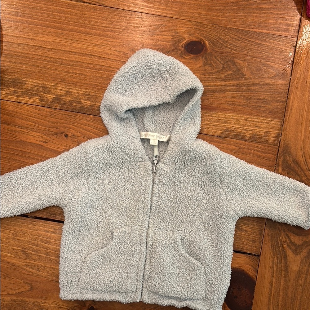Barefoot Dreams Cozy Gray Kids Hoodie